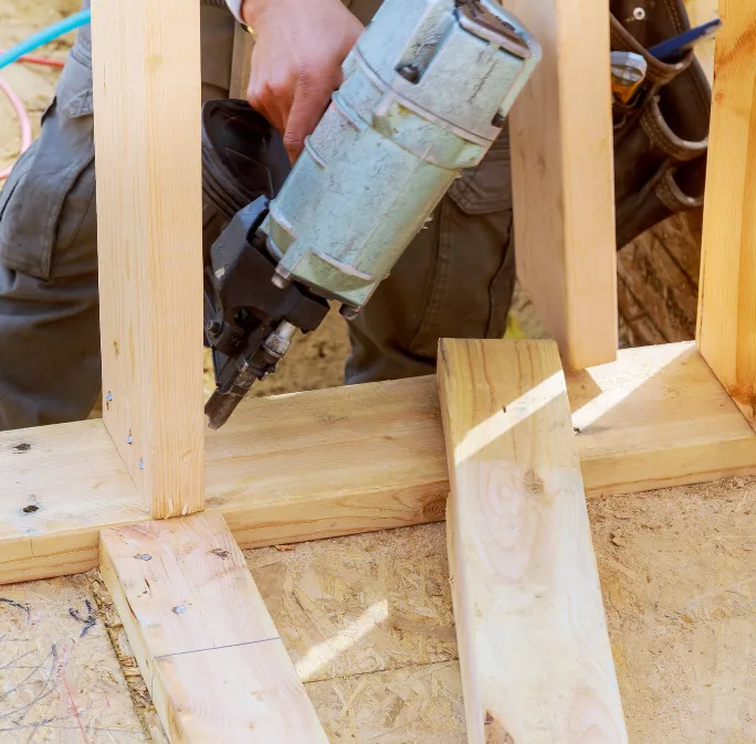Residential wall framing installation by Framing Pro Dallas showing interior wood stud framing, structural layout, and precision carpentry inside a new Dallas home construction project.