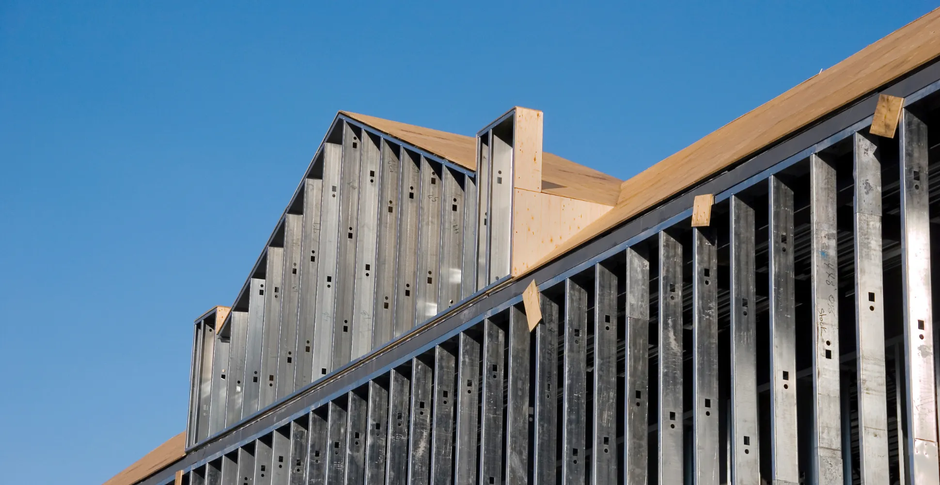 Metal stud framing installation for interior commercial construction in Dallas Texas