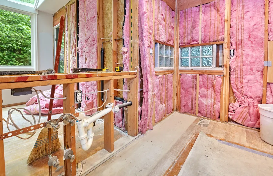 Remodel and retrofit framing work for an interior structural upgrade in a Dallas home