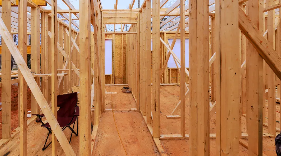 Structural framing project in Dallas featuring load-bearing wall construction